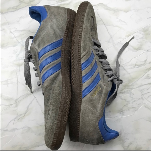 adidas samba grey and blue